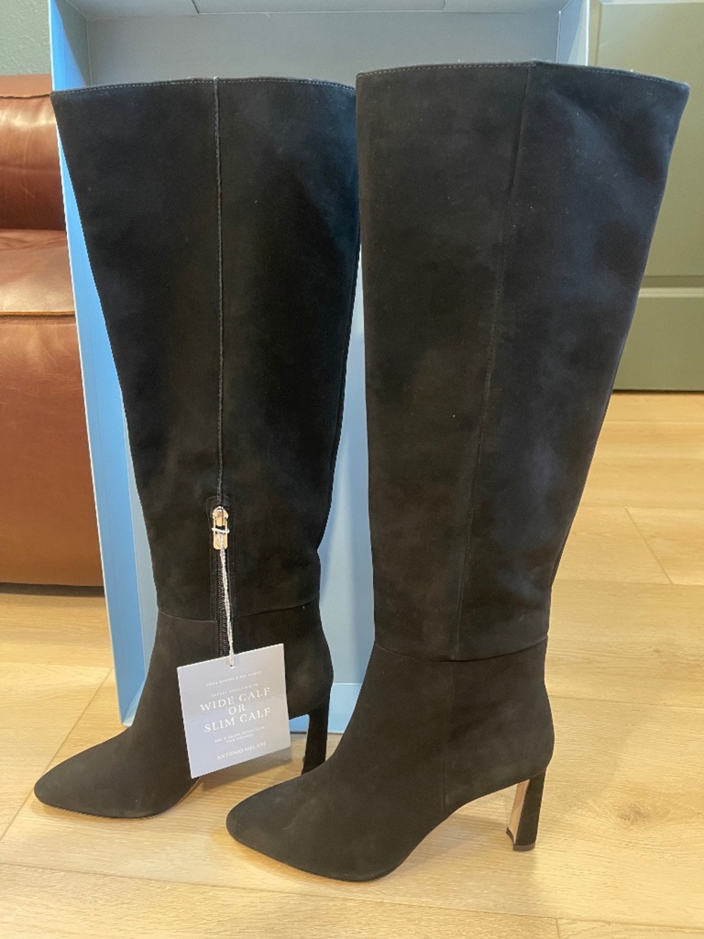 Antonio Melani Stellah Black Suede 7.5